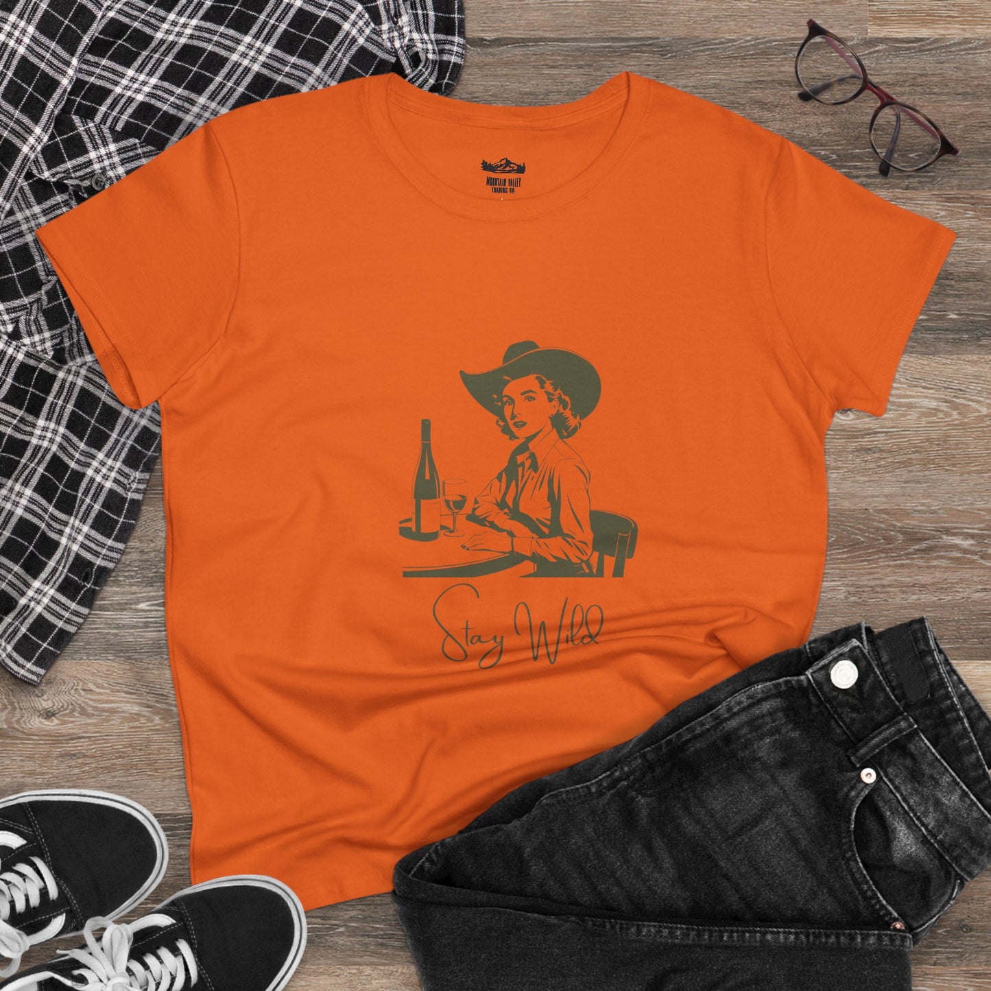 Cowgirl Up & Wine Down Tee
