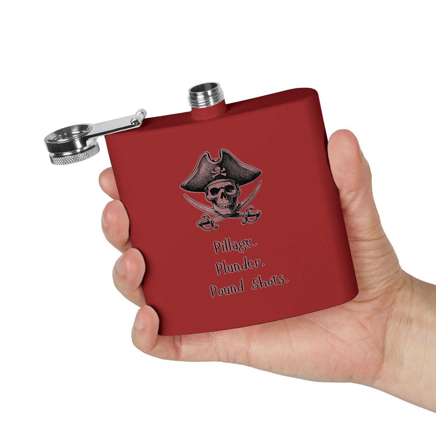 Stainless Steel Flask, 6oz