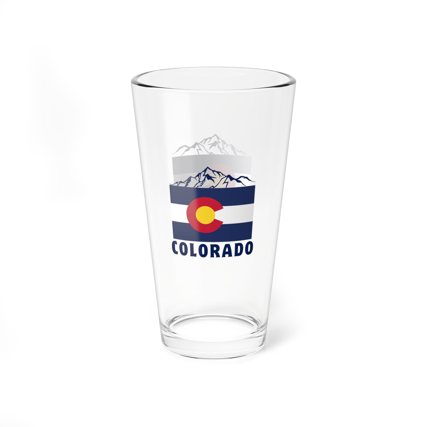 Colorado Mountains Mixing Glass