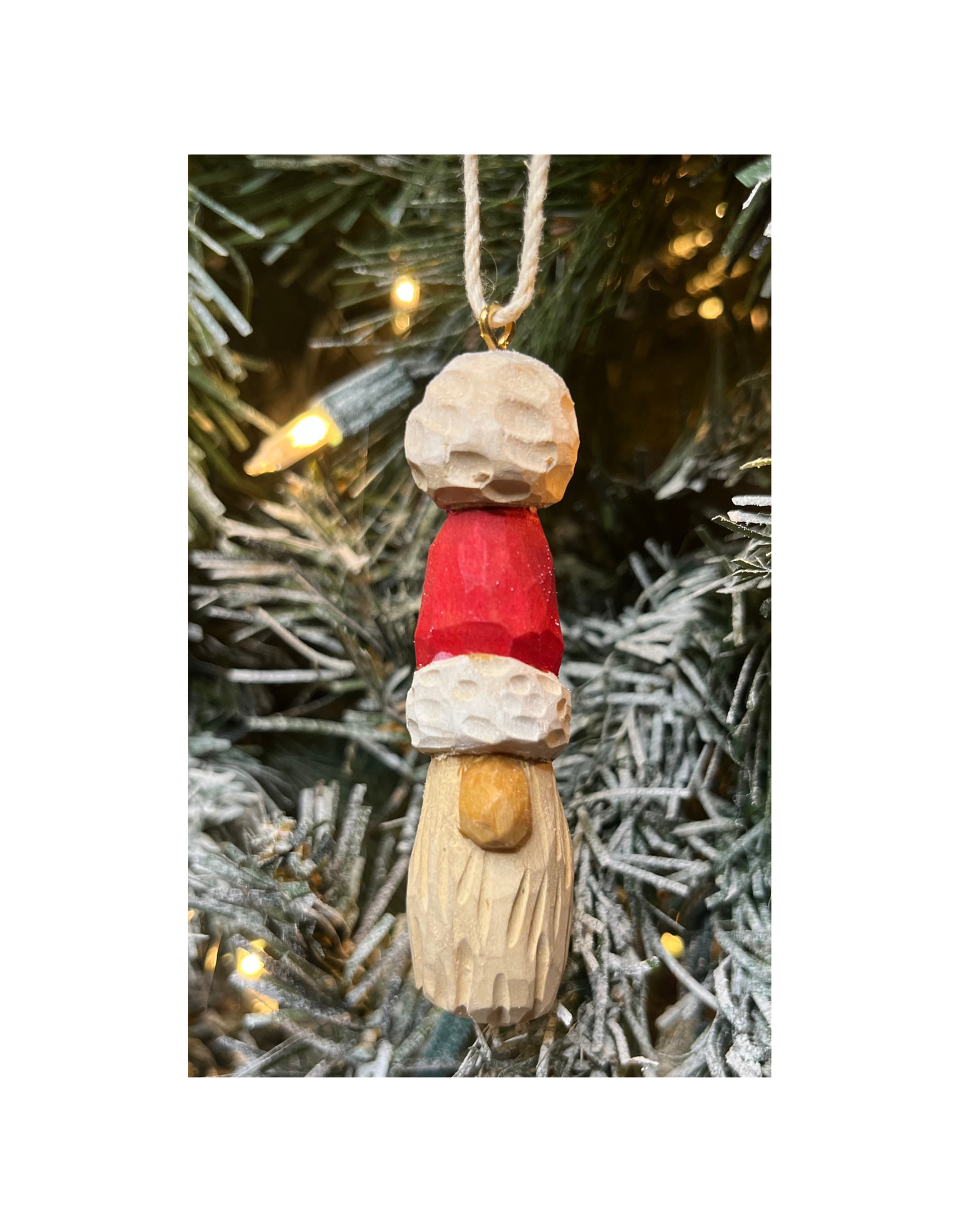 Pudgy Santa Ornament