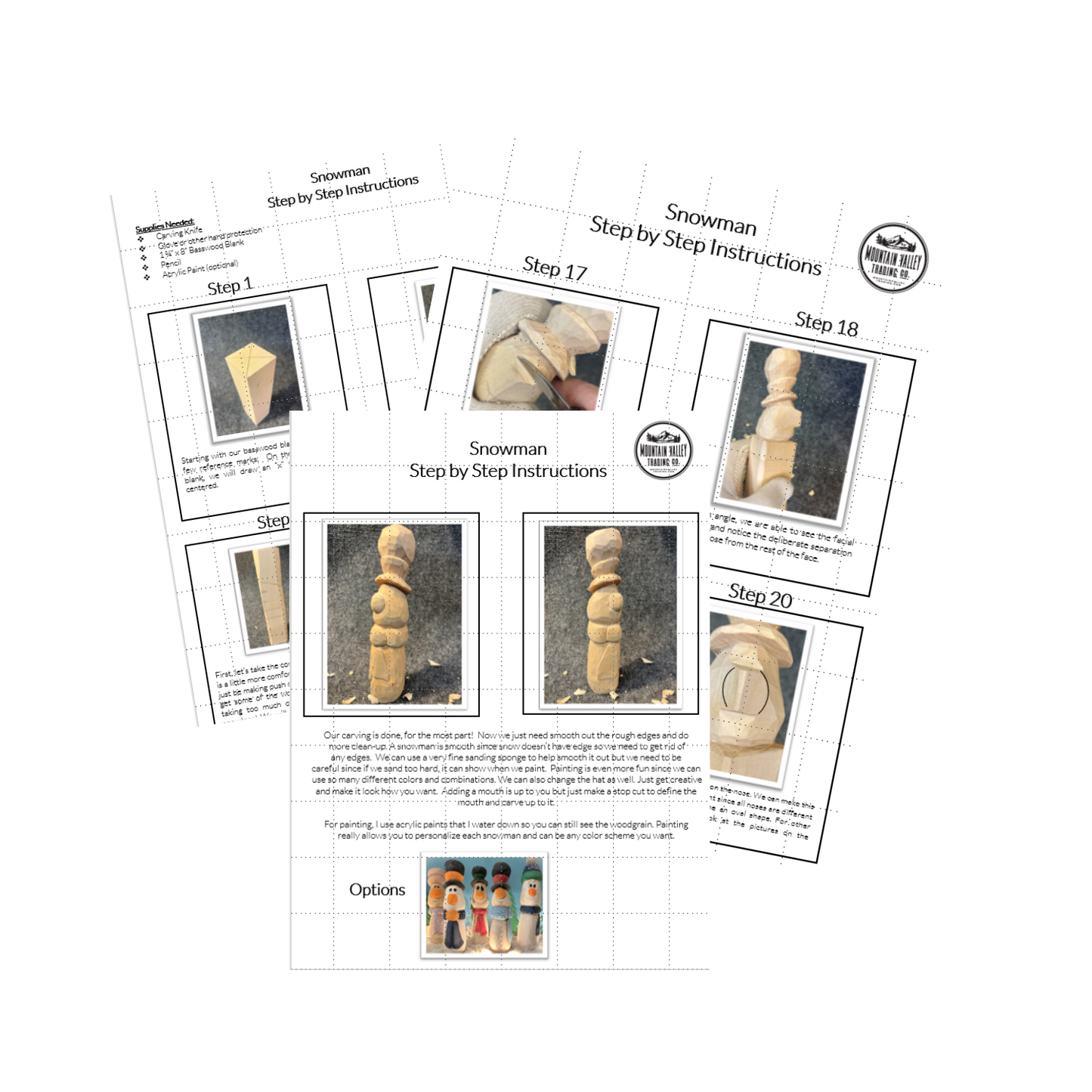 Snowman Carving Kit