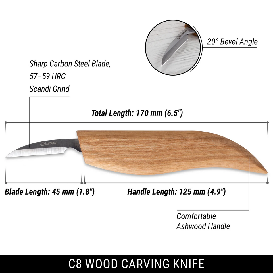 Detail Woodcarving Knife