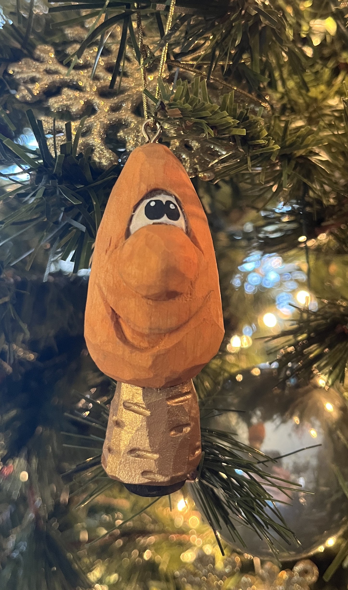 Orange Lightbulb Ornament