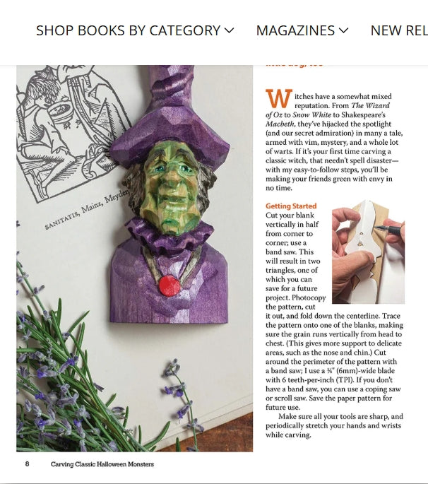 Carving Classic Halloween Monsters