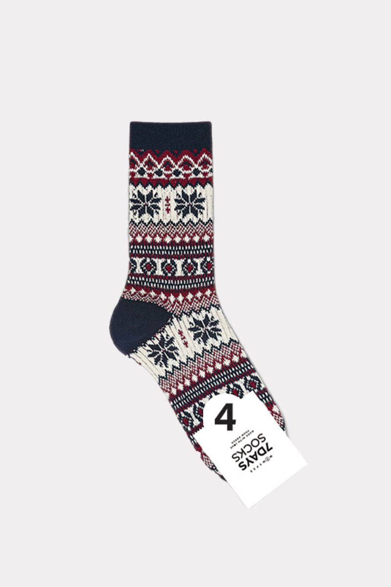 Women's Crew Winter Nordic Jacquard Socks