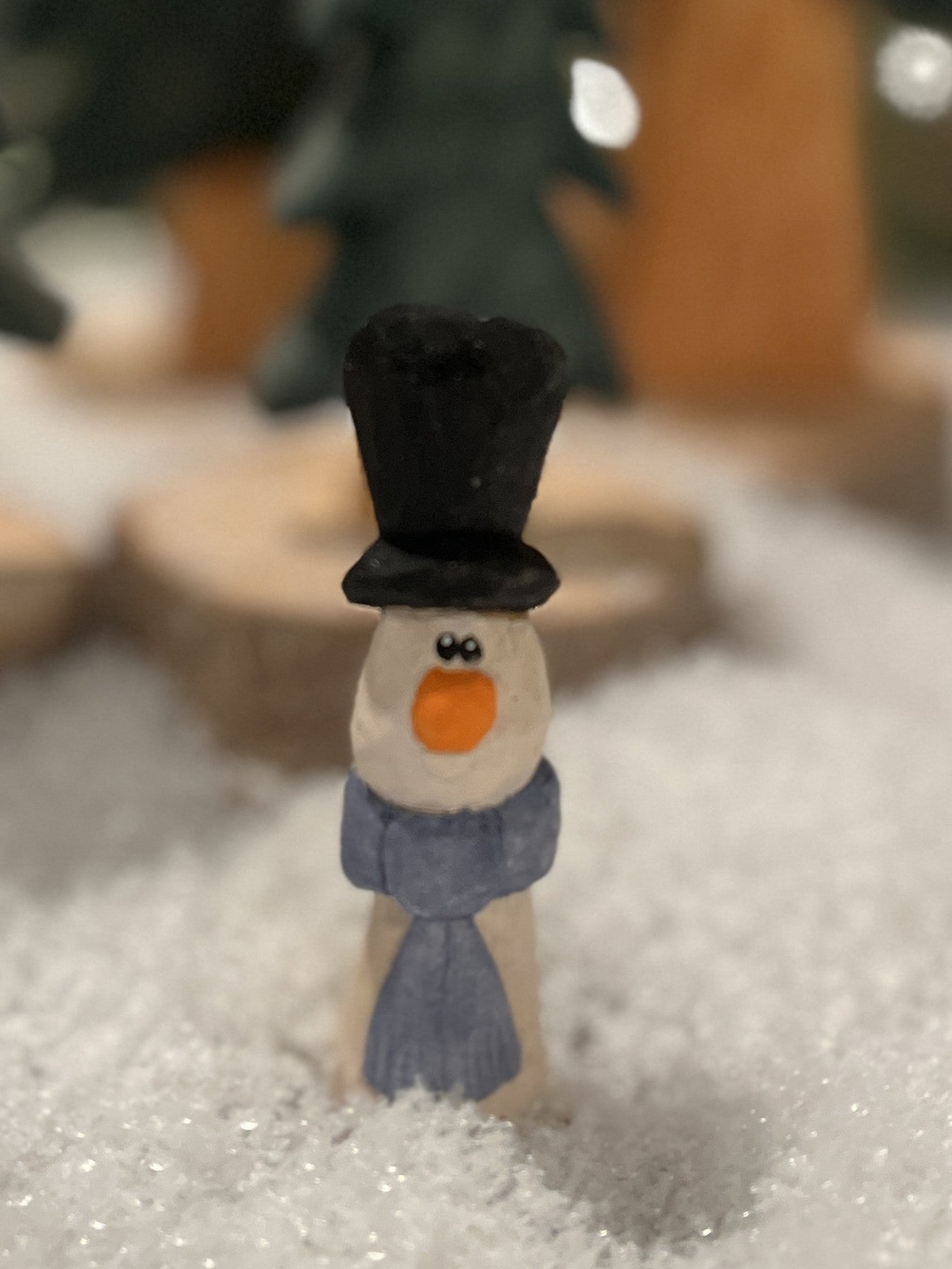 Mini Snowman with Scarf