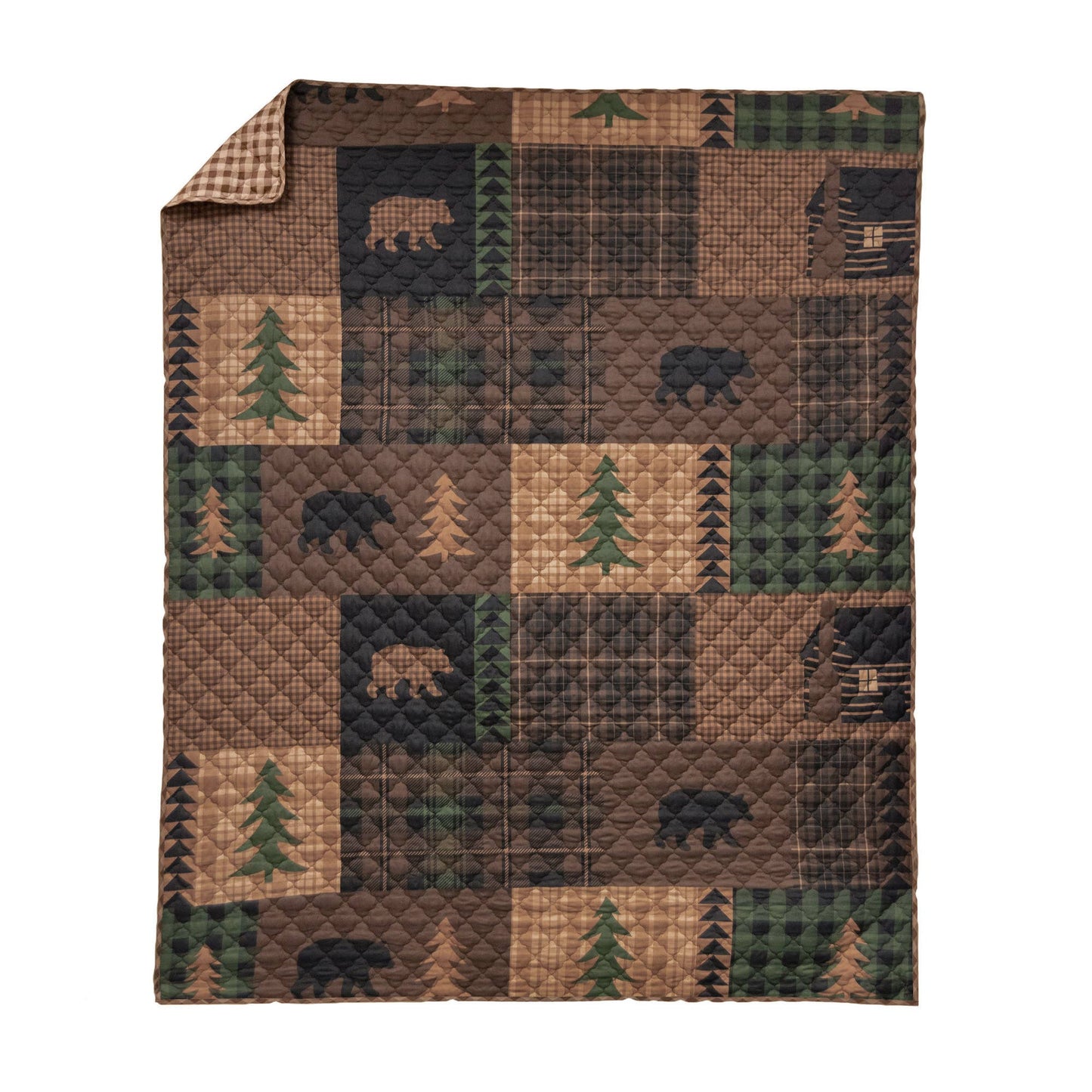 Brown Bear Cabin Throw
