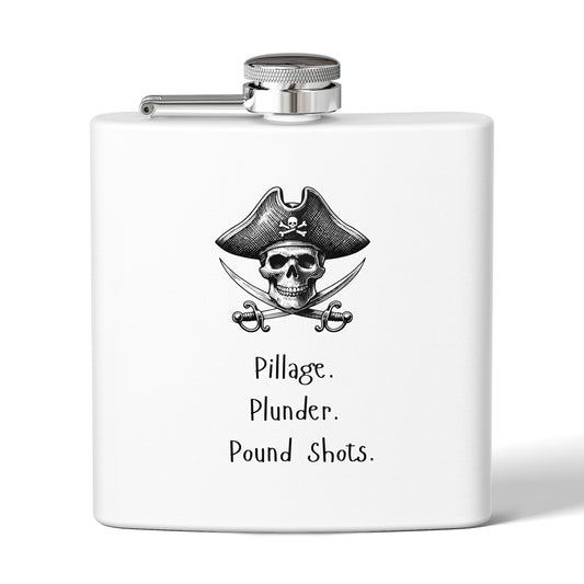 Stainless Steel Flask, 6oz