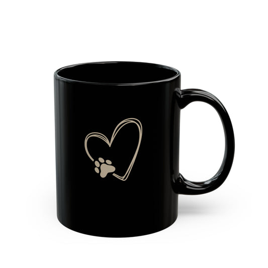 Heart & Paw Print Mug – Fueled by Dog Love