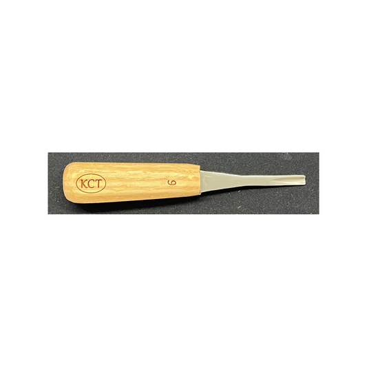 #9 Sweep Straight Gouge 1/4" Wide 3" Handle