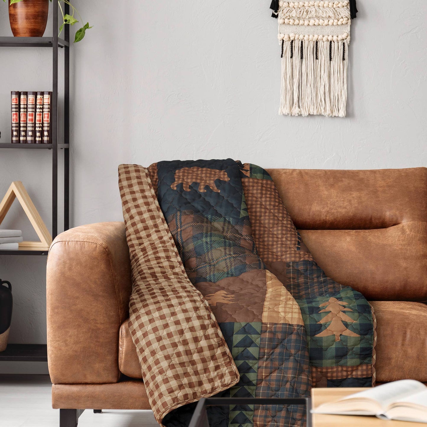 Brown Bear Cabin Throw