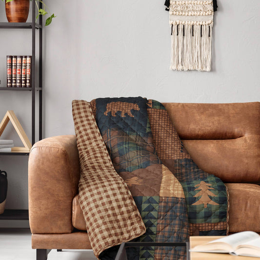 Brown Bear Cabin Throw