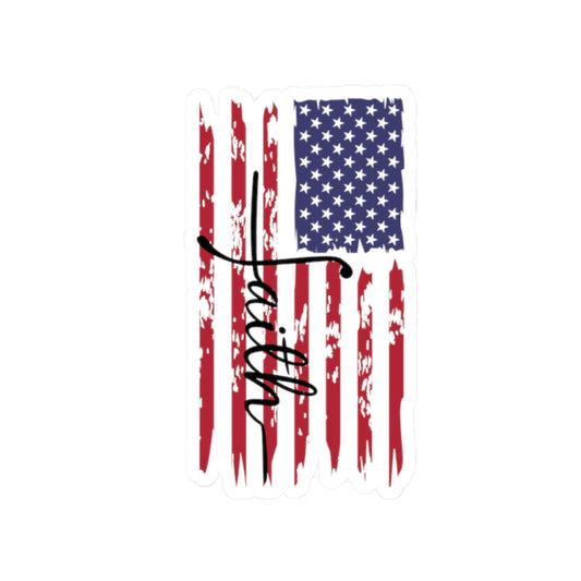 Faith & Freedom Patriotic Sticker