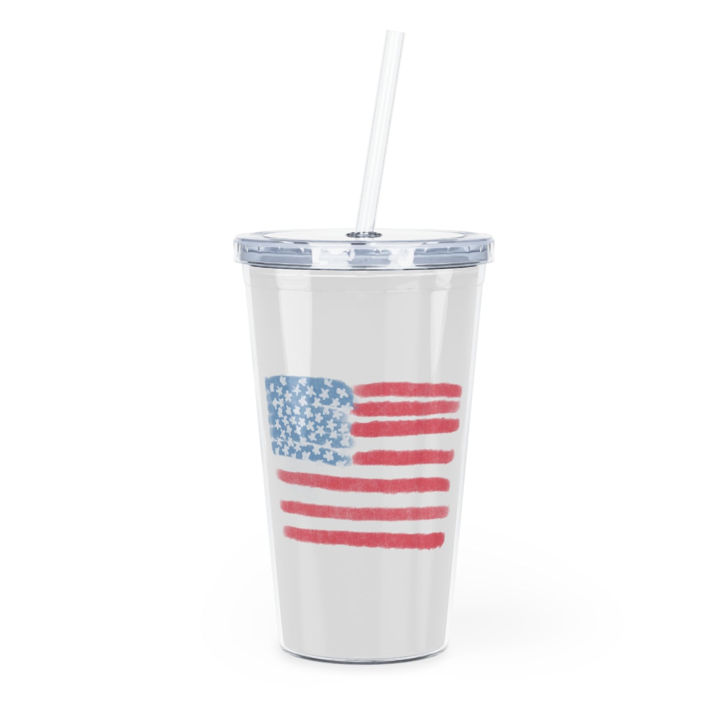 American Flag Tumbler
