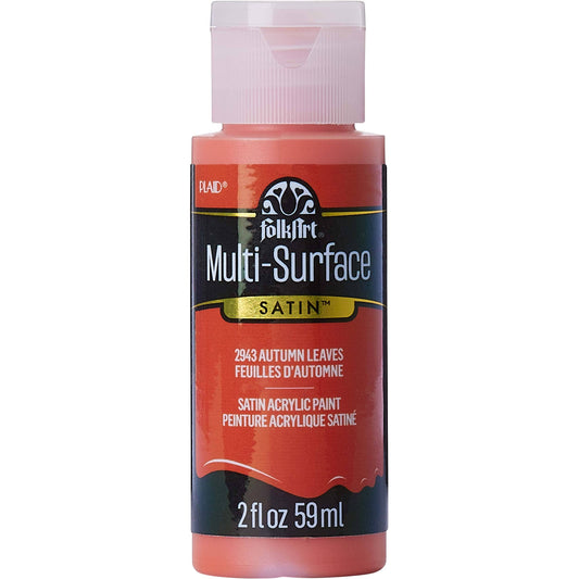 FolkArt Multi-Surface Satin Acrylic Paint - Autumn Leavs 2oz