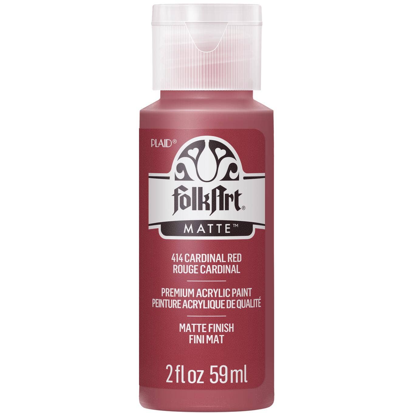 FolkArt ® Acrylic Colors - Cardinal Red, 2 oz.
