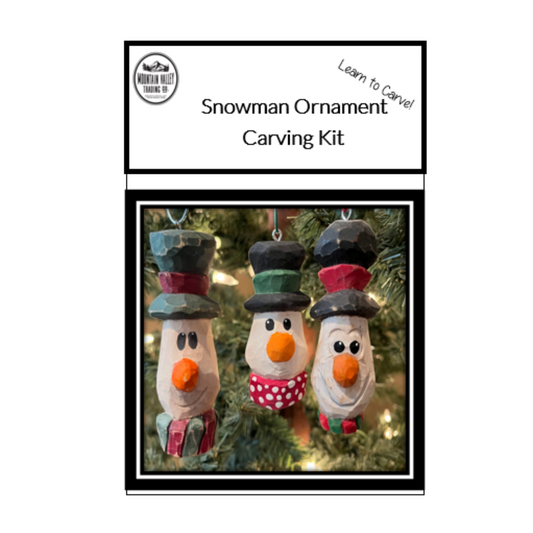 Snowman Ornament Carving Kit