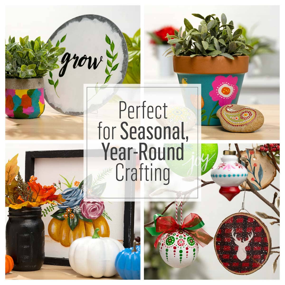 FolkArt Multi-Surface Satin Acrylic Paint - Engine Red 2oz