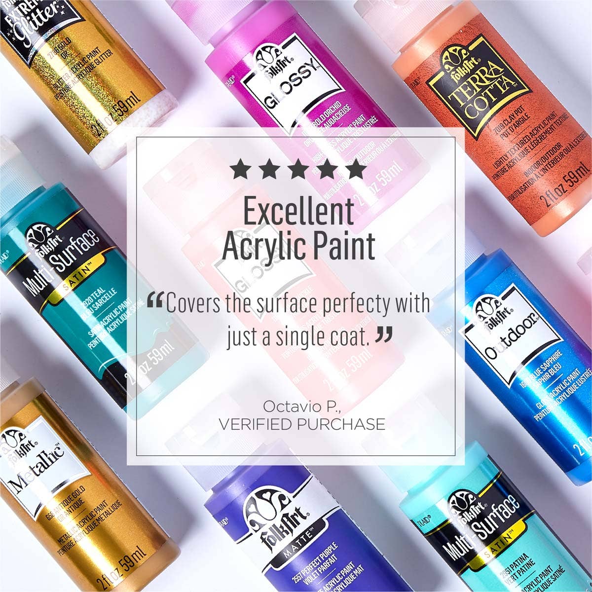 FolkArt Multi-Surface Satin Acrylic Paint - Autumn Leavs 2oz