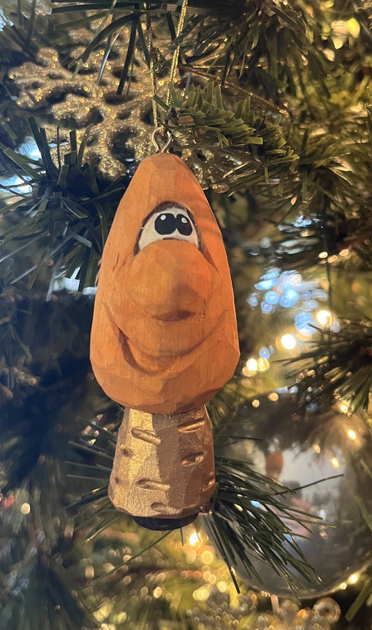 Orange Lightbulb Ornament