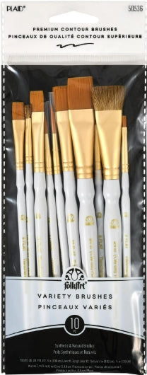 10 Piece Contour Paint Brush Set