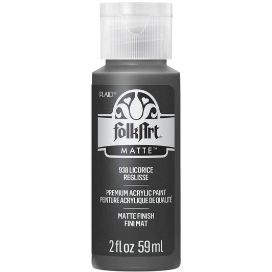 FolkArt ® Acrylic Colors - Licorice, 2 oz.