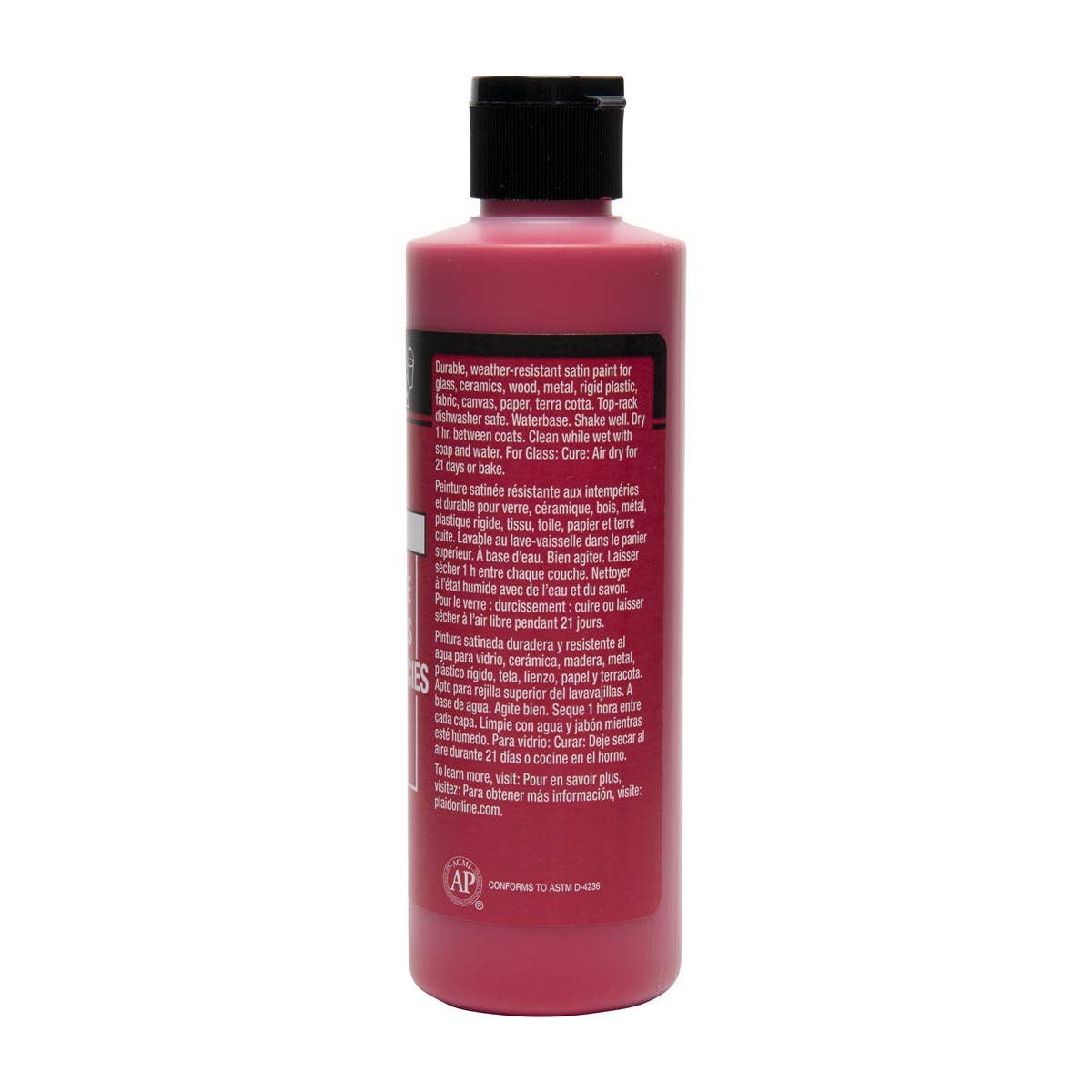 FolkArt Multi-Surface Acrylic Paint - Apple Red 8oz