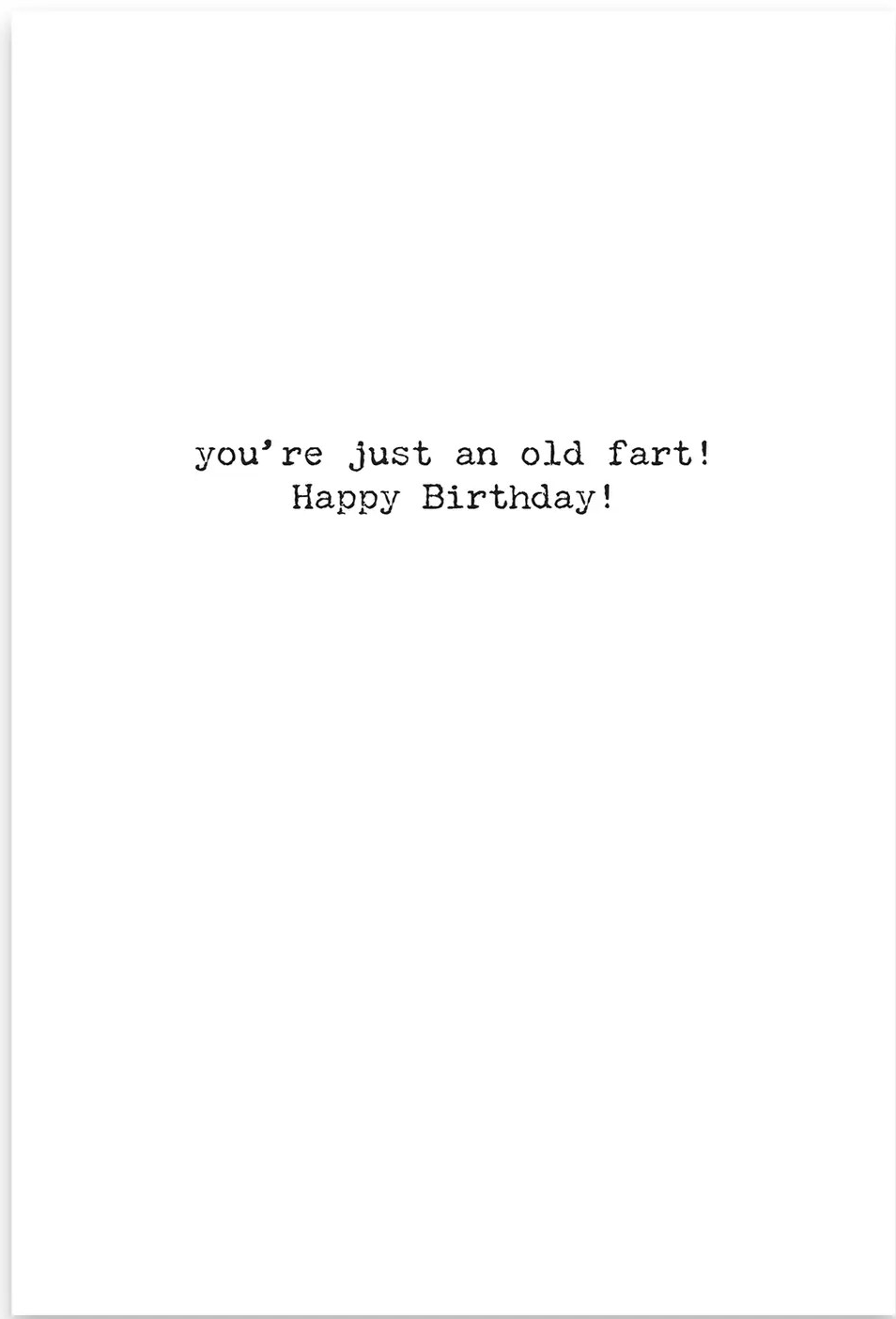 First You Were a Good Boy....